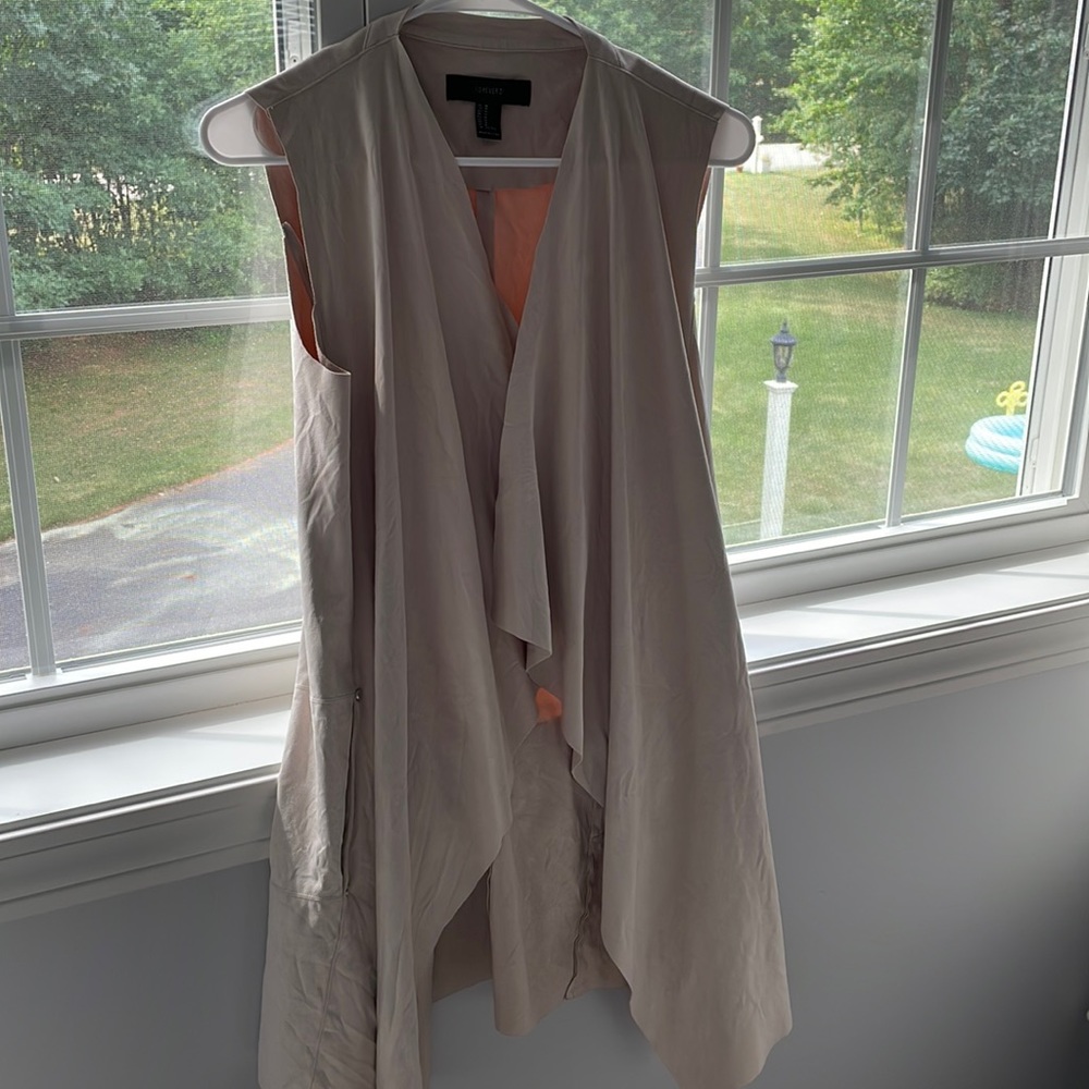 Forever 21 faux suede sleeveless duster